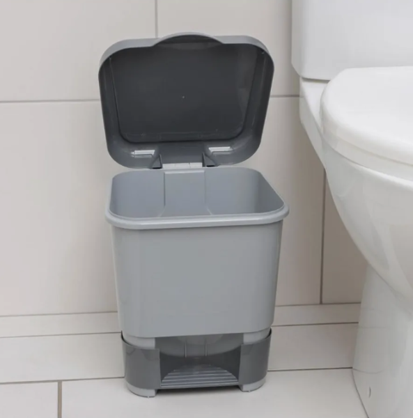 Ведро - контейнер с педалью 8 литров, 30х25х24 см. / Мусорное ведро